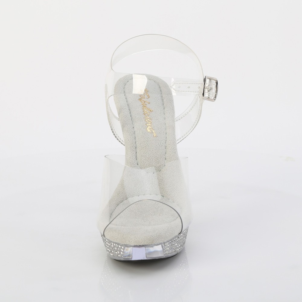 Fabulicious - ATHENA508 Ankle strap sandal - White